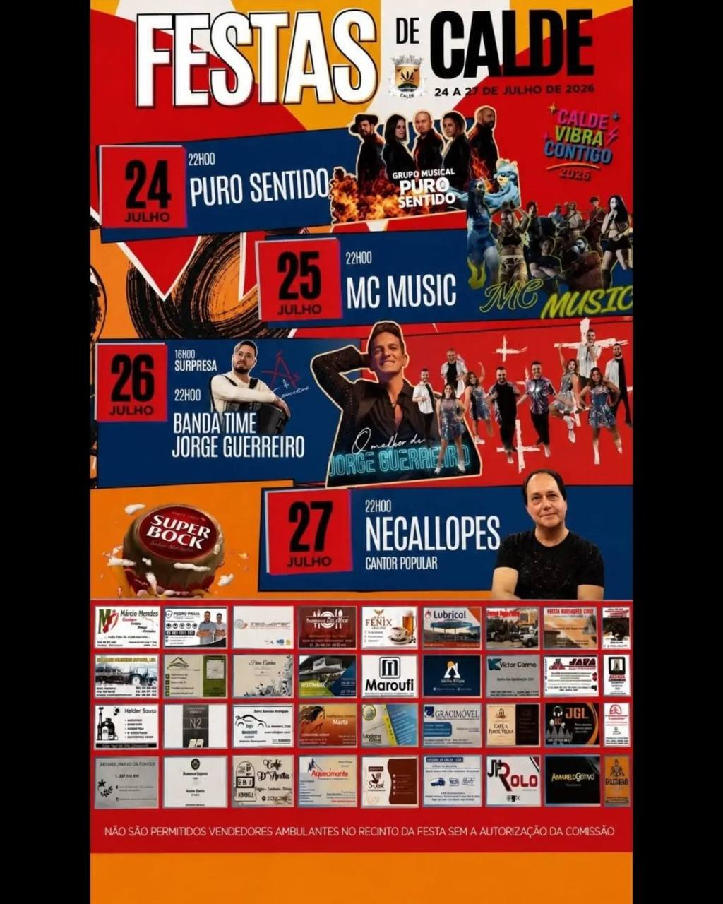 Cartaz Festas de Calde 2026 - Calde