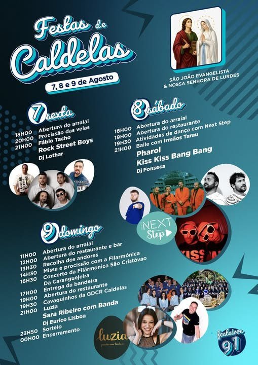 Cartaz Festas de Caldelas 2026 - Caldelas