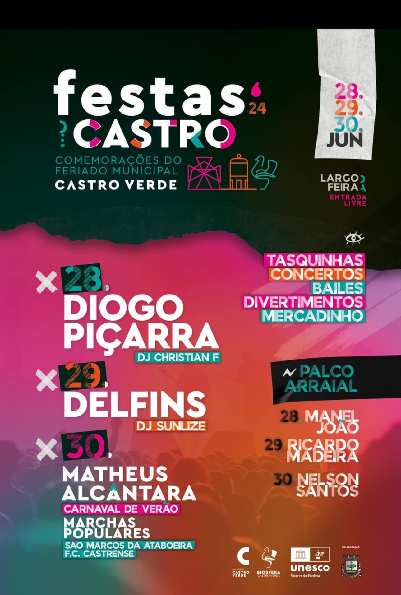 Cartaz Festas de Castro Verde 2024 - Castro Verde