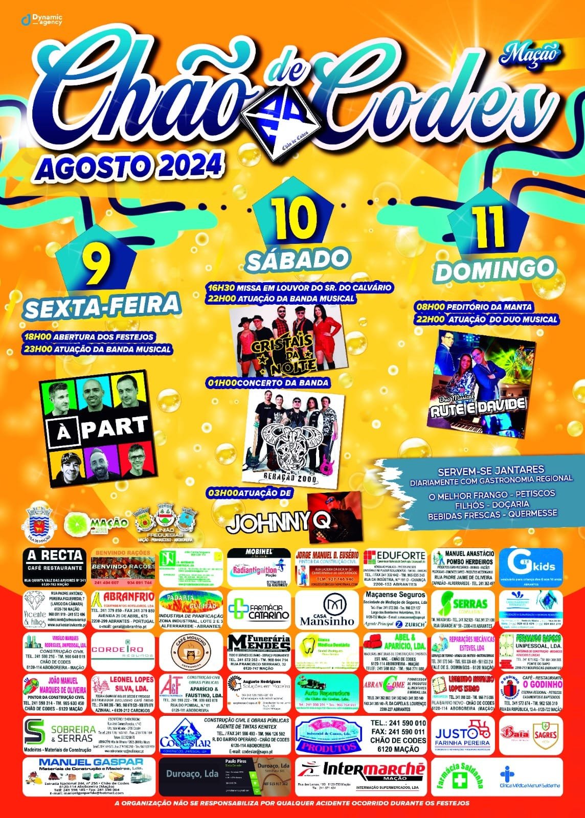 Cartaz Festas de Chão de Codes 2024 - Mação