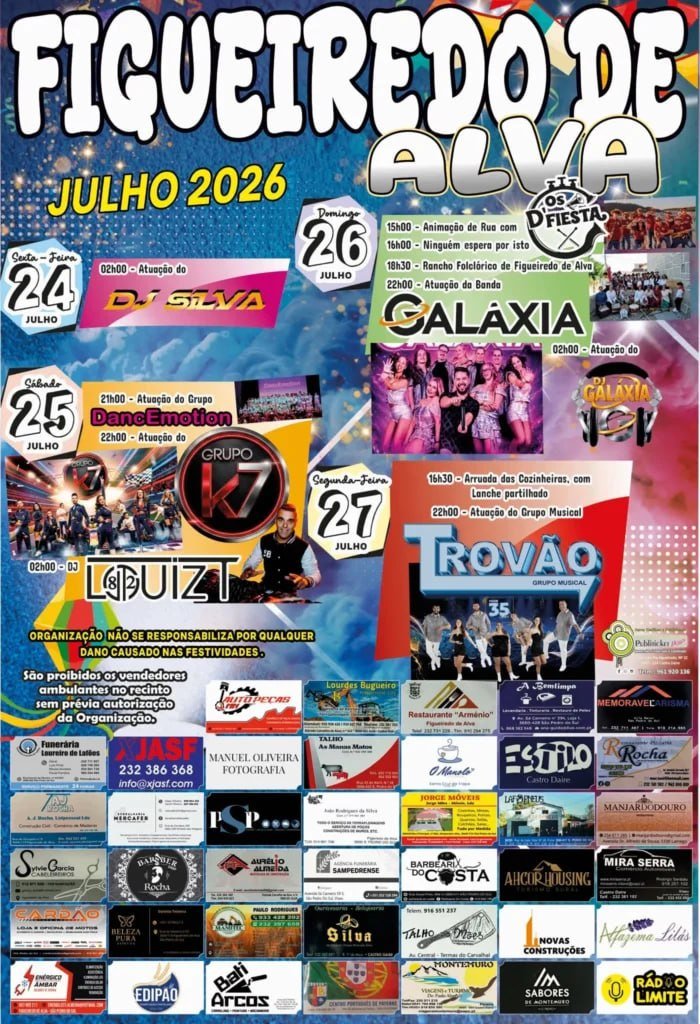 Cartaz Festas de Figueiredo de Alva 2026 - Figueiredo de Alva