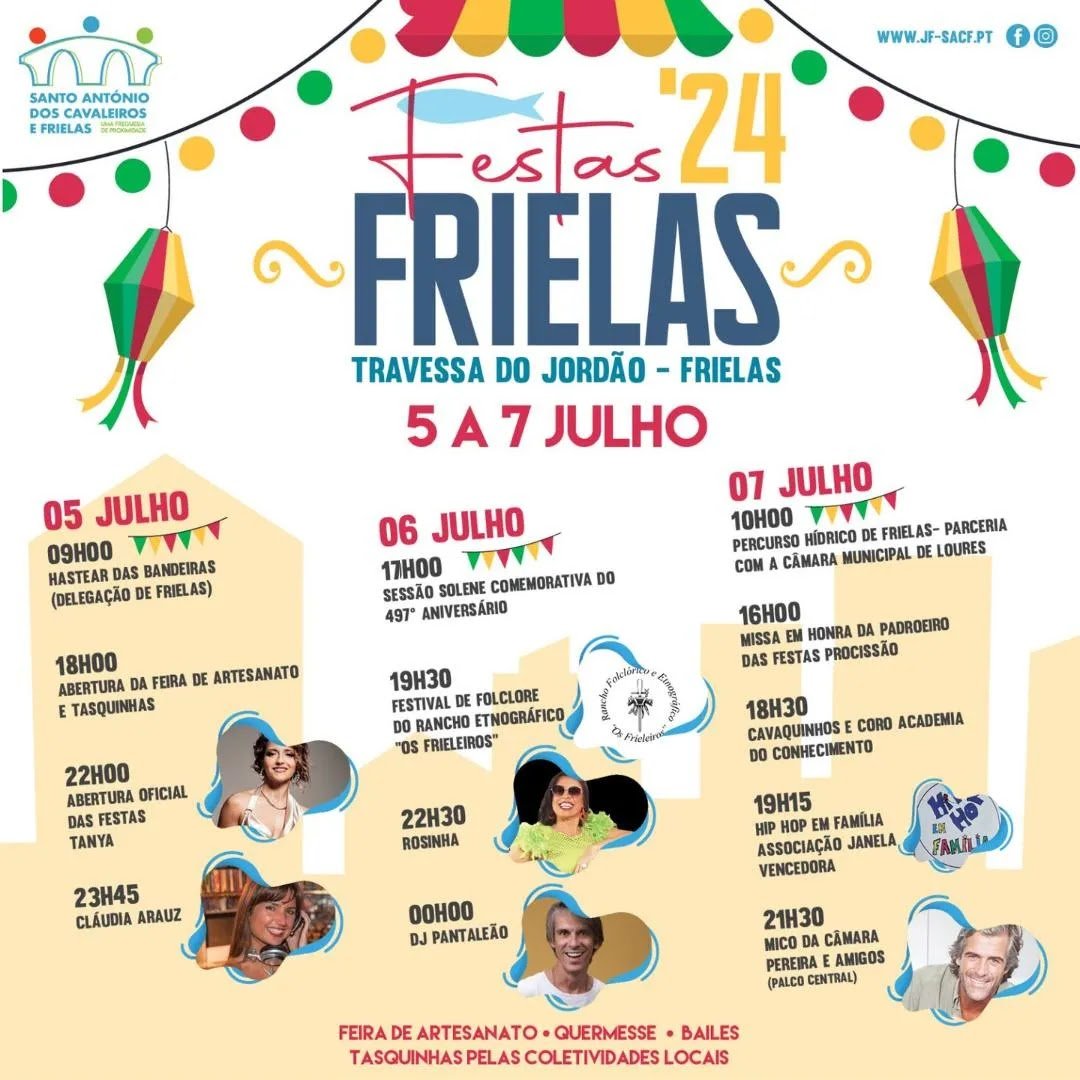 Cartaz Festas de Frielas 2024 - Loures