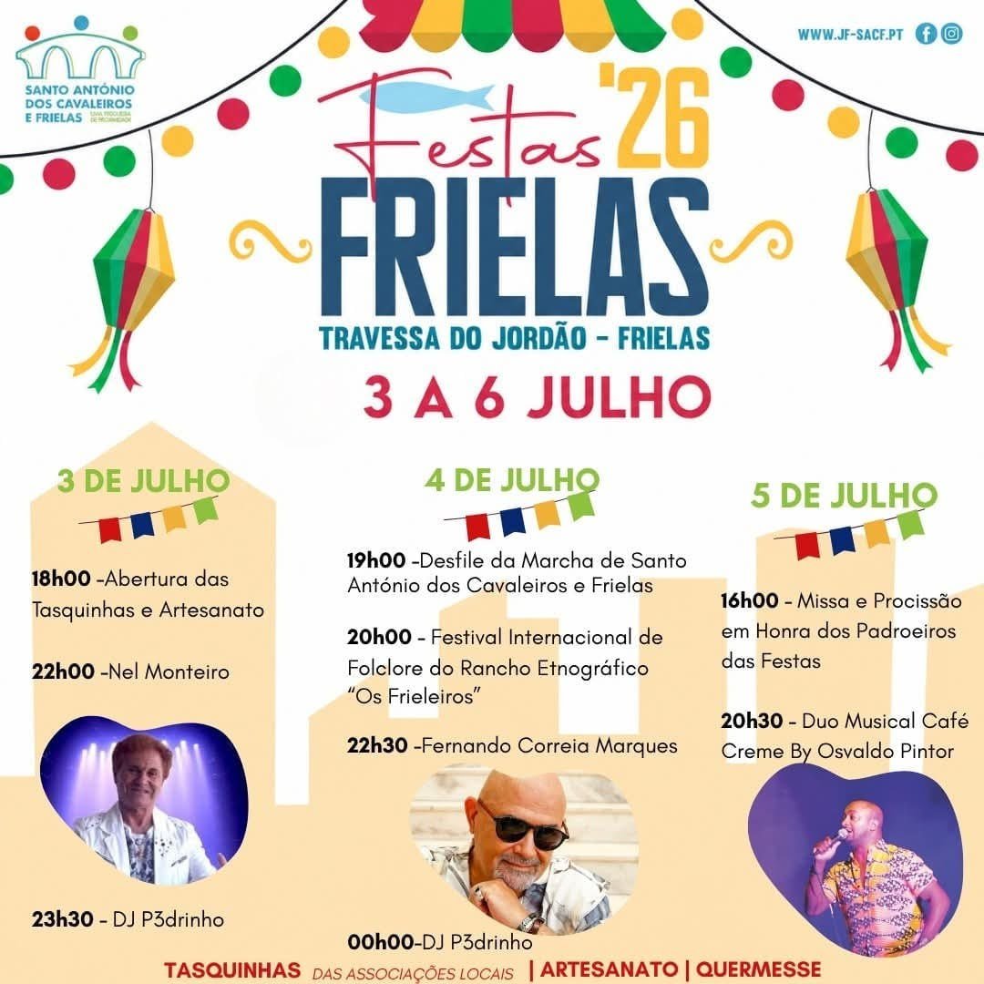 Cartaz Festas de Frielas 2026 - Frielas