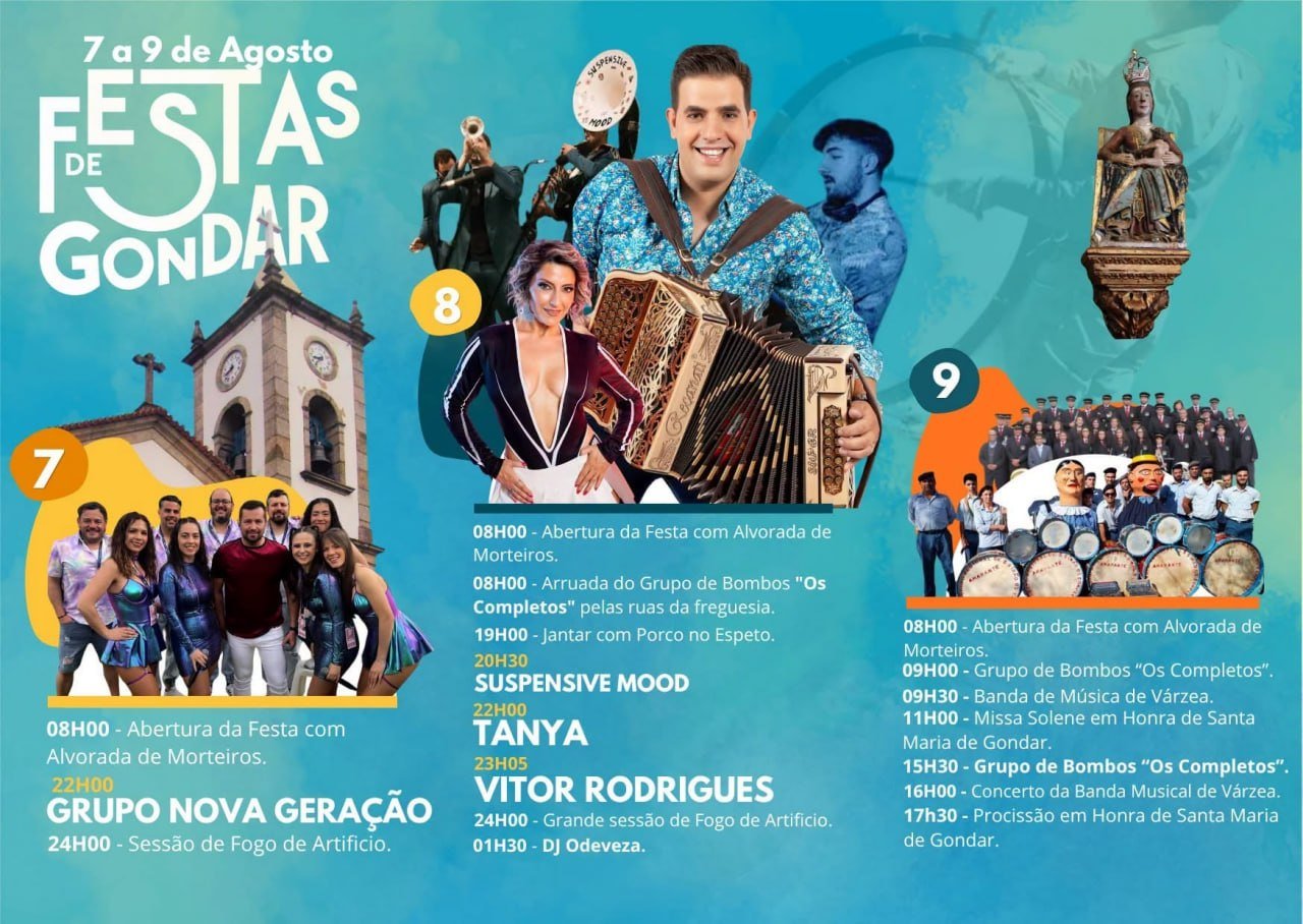 Cartaz Festas de Gondar 2026 - Gondar