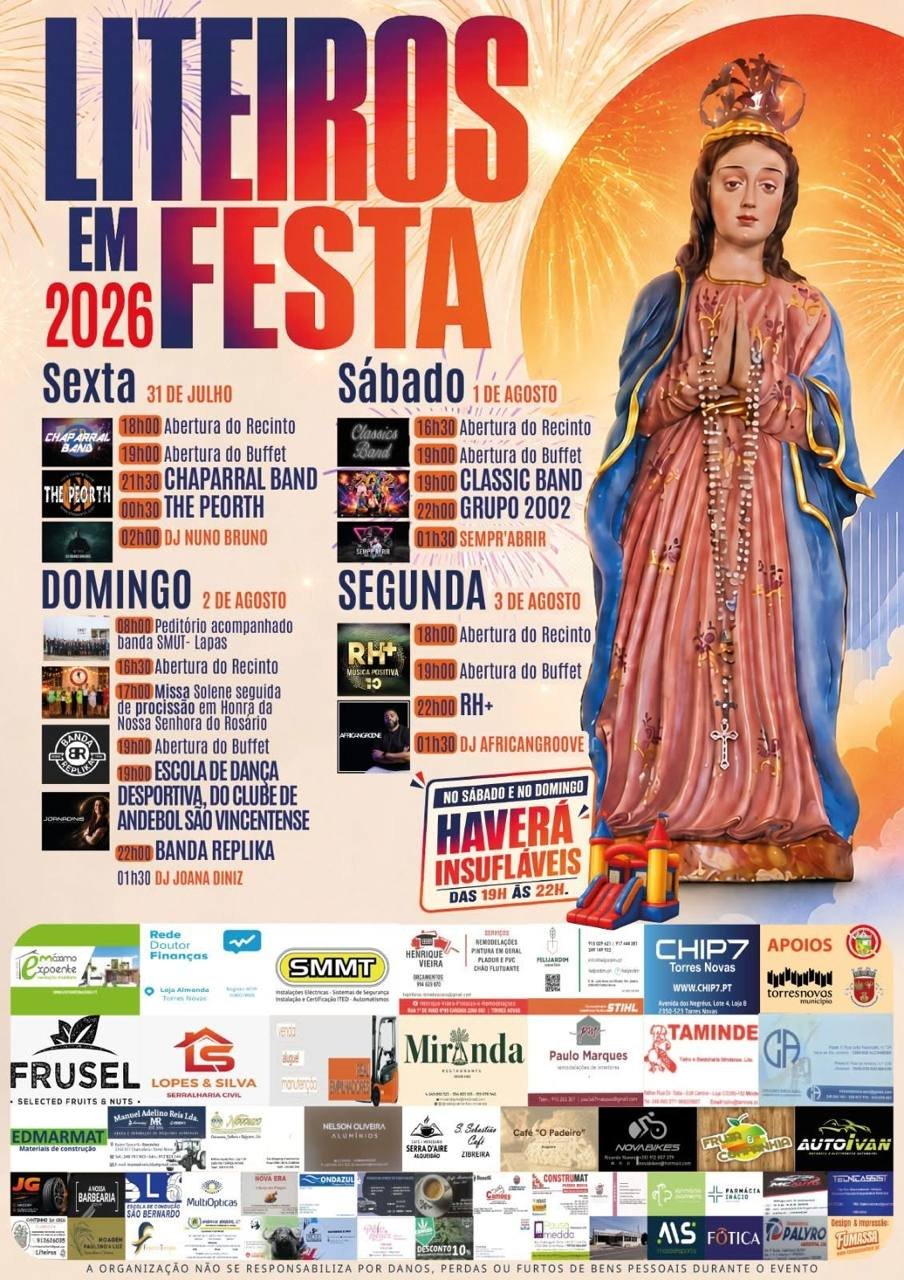 Cartaz Festas de Liteiros 2026 - Liteiros