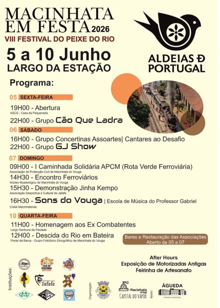 Cartaz Festas de Macinhata 2026 - Macinhata do Vouga