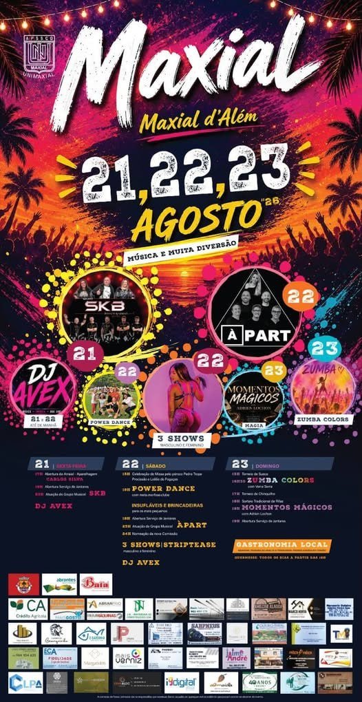 Cartaz Festas de Maxial 2026 - Maxial d'Além