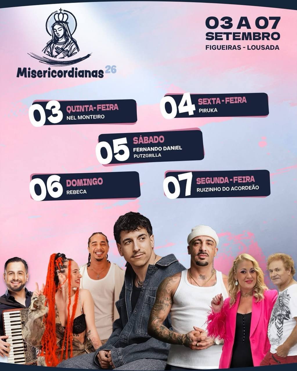 Cartaz Festas de Misericordianas 2026 - Figueiras