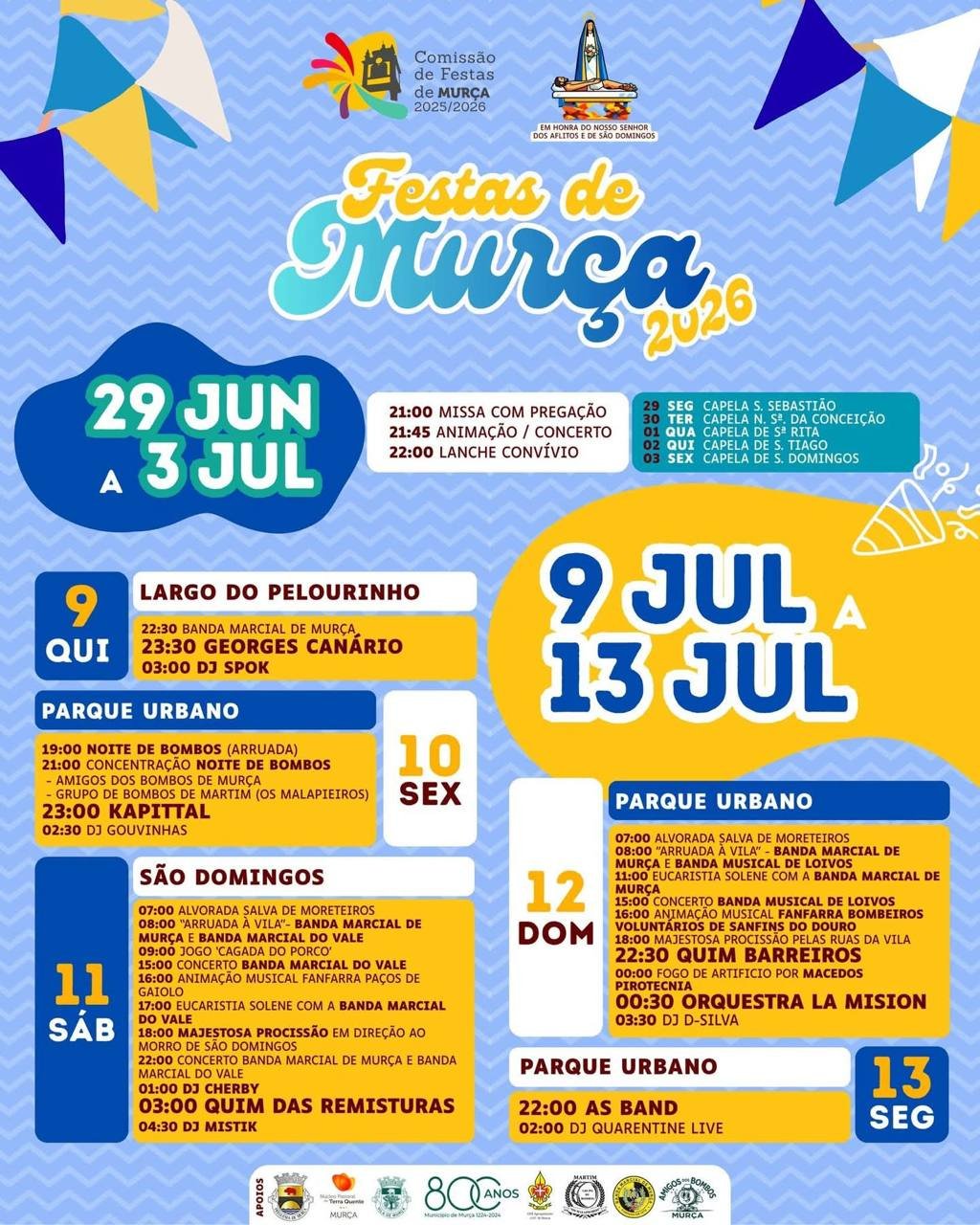 Cartaz Festas de Murça 2026 - Murça