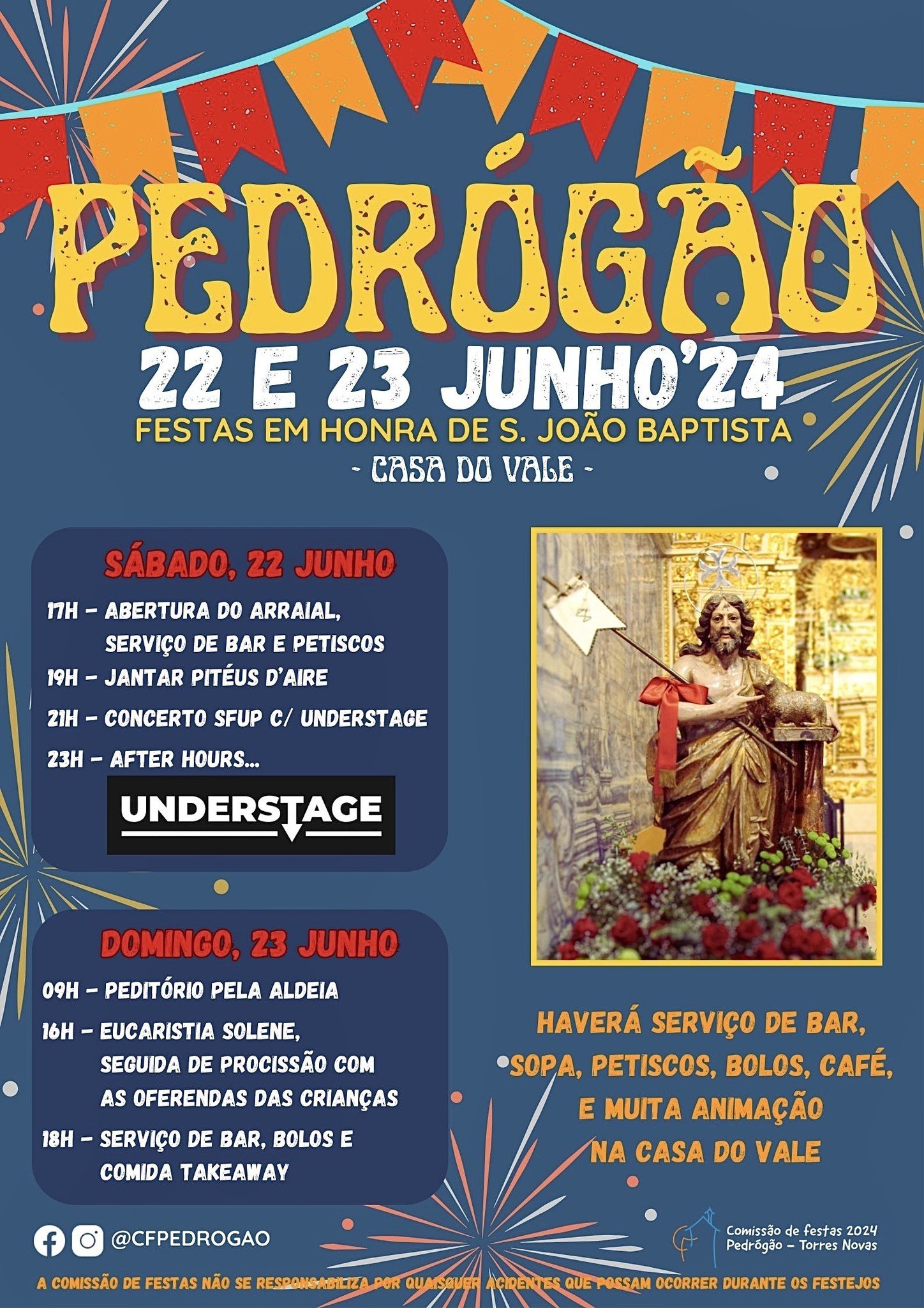 Cartaz Festas de Pedrógão 2024 - Torres Novas