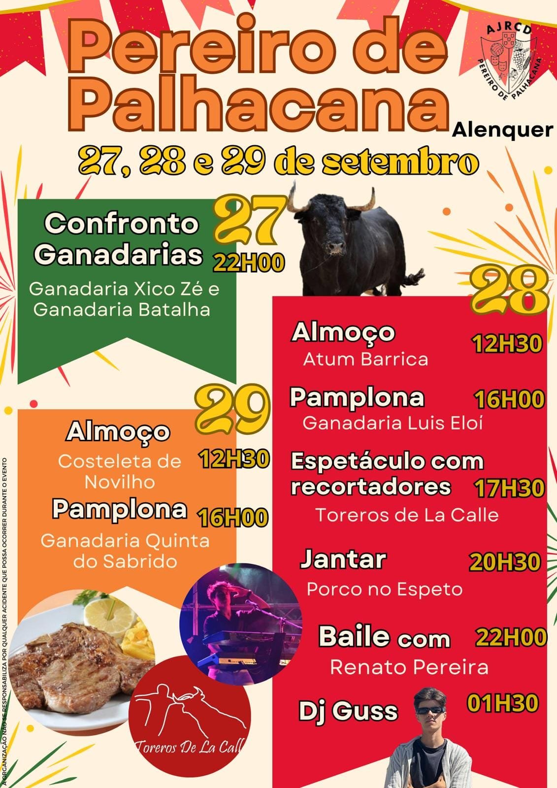 Cartaz Festas de Pereiro de Palhacana 2024 - Alenquer