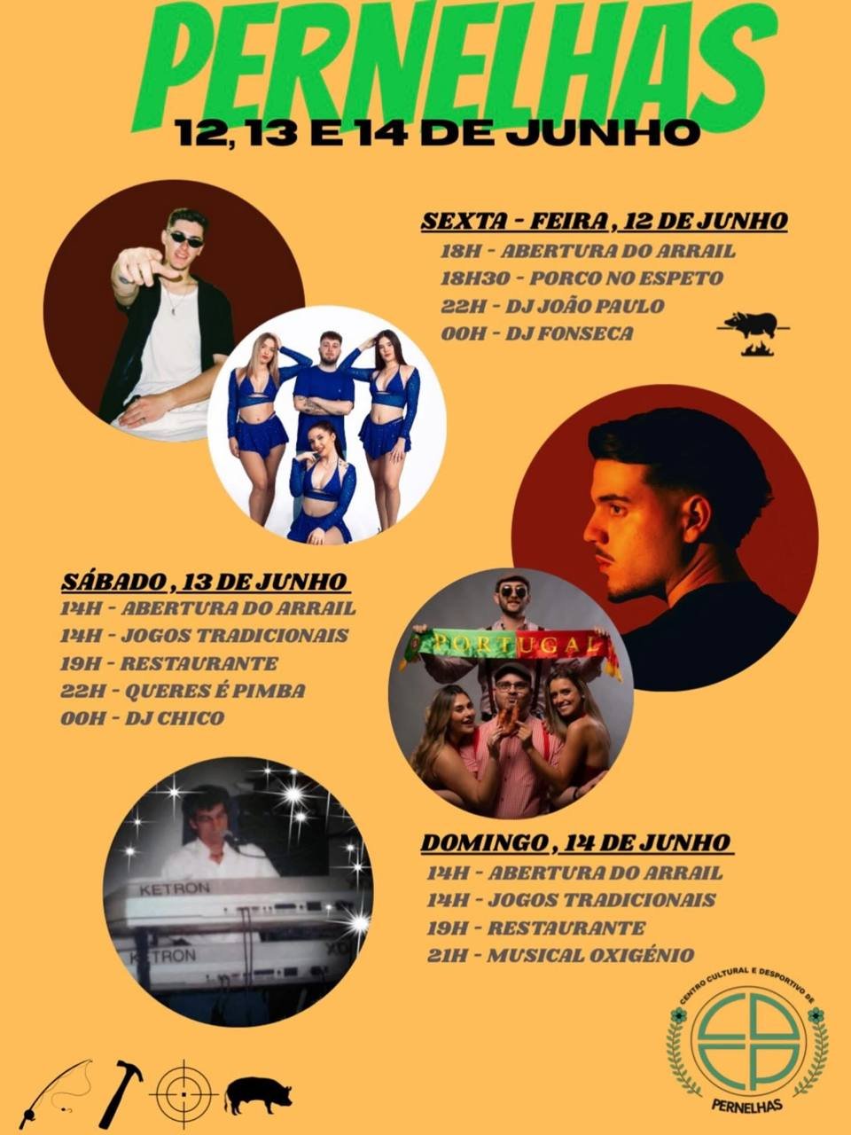 Cartaz Festas de Pernelhas 2026 - Pernelhas