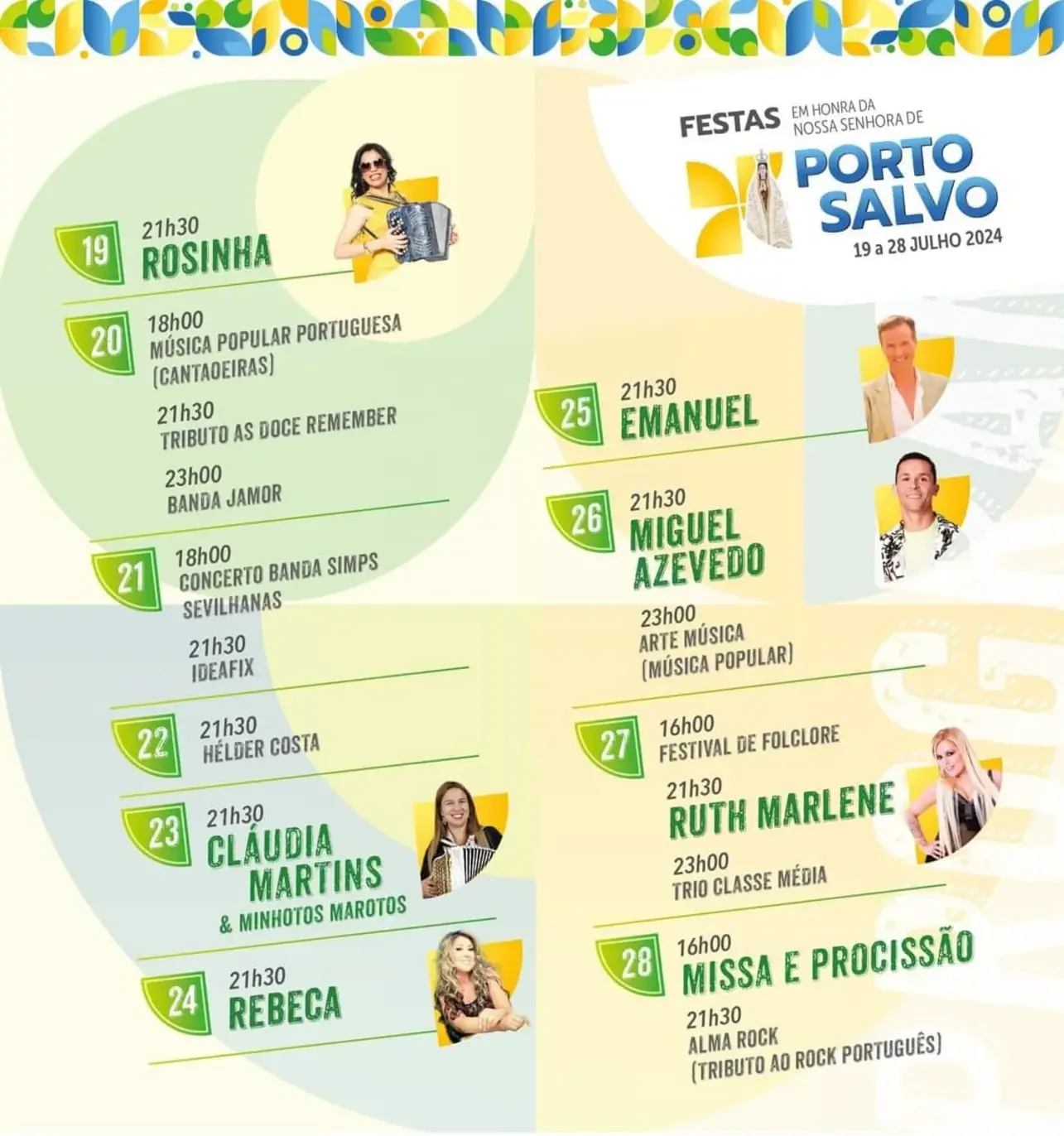 Cartaz Festas de Porto Salvo 2024 - Oeiras