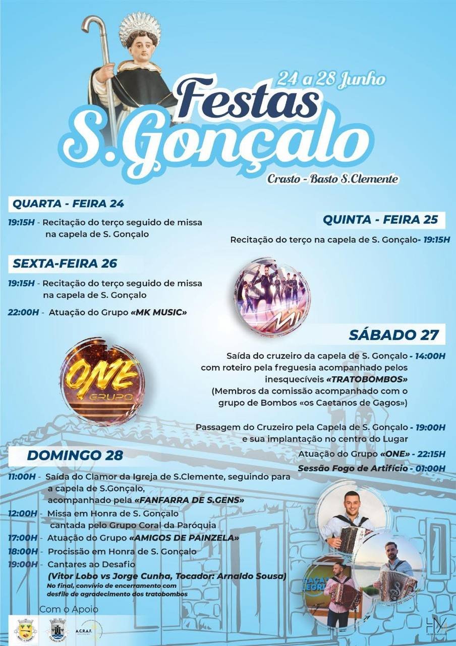 Cartaz Festas de S. Gonçalo 2026 - Crasto