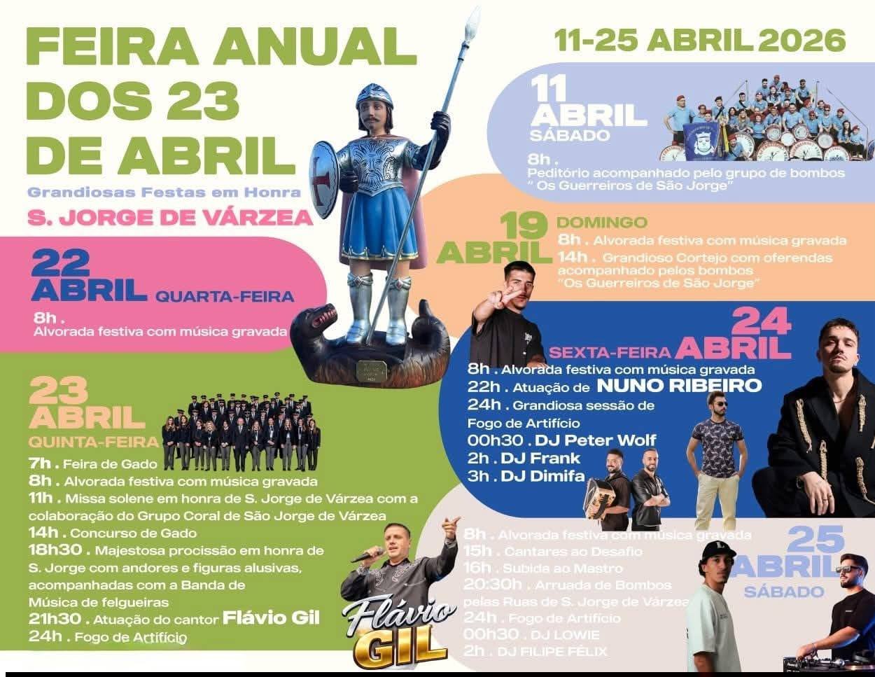 Cartaz Festas de S. Jorge de Várzea 2026 - Várzea