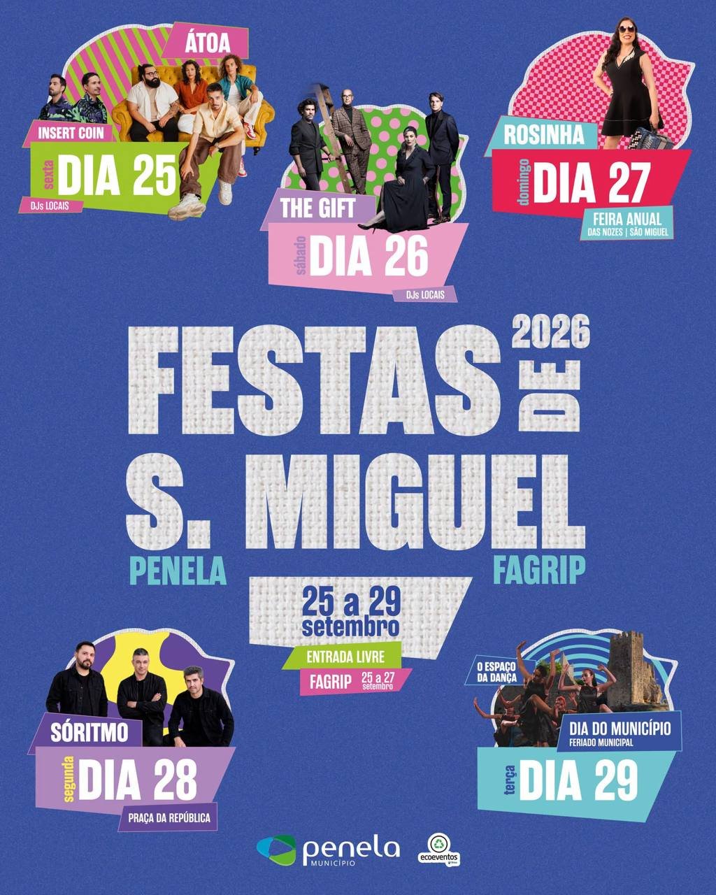 Cartaz Festas de S. Miguel 2026 - Penela