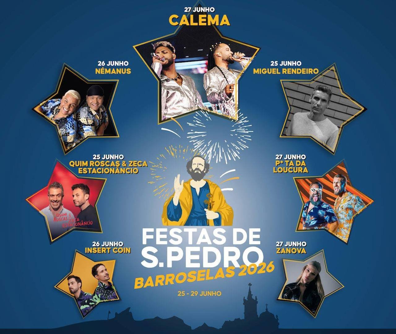 Cartaz Festas de S. Pedro 2026 - Barroselas