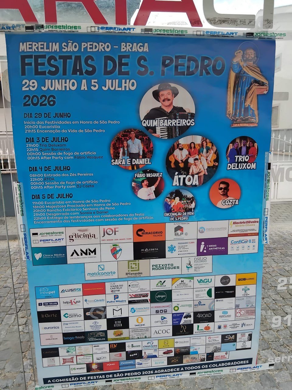 Cartaz Festas de S. Pedro 2026 - Merelim São Pedro