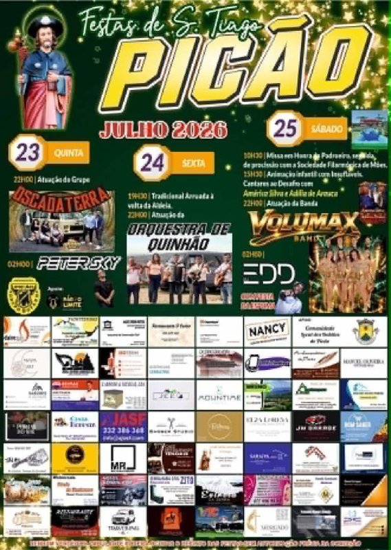 Cartaz Festas de S. Tiago 2026 - Picão