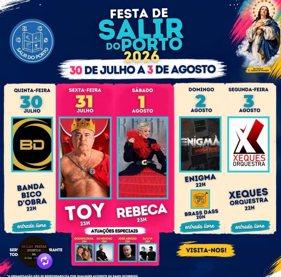 Cartaz Festas de Salir do Porto 2026 - Salir do Porto