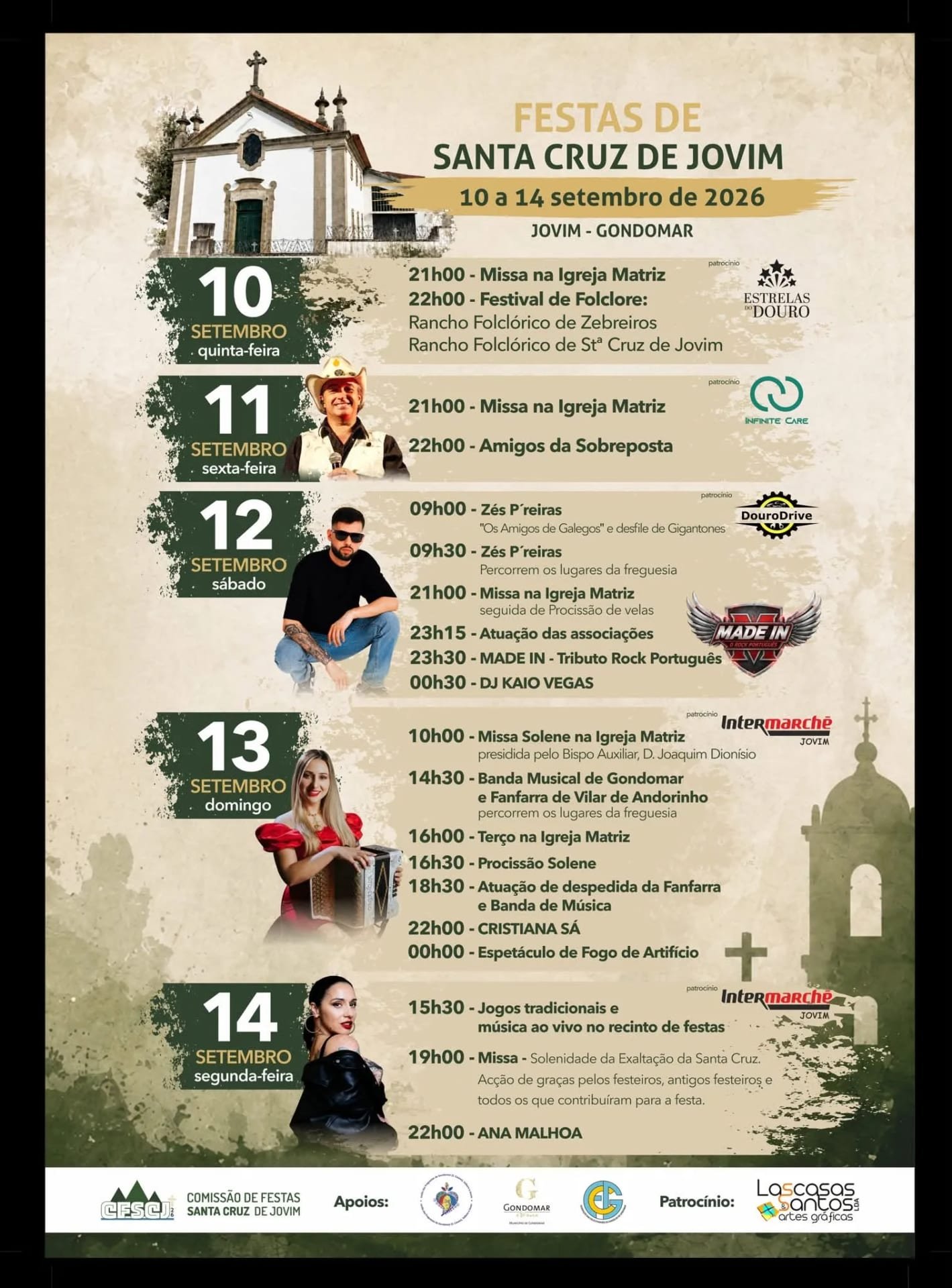 Cartaz Festas de Santa Cruz de Jovim 2026 - Jovim