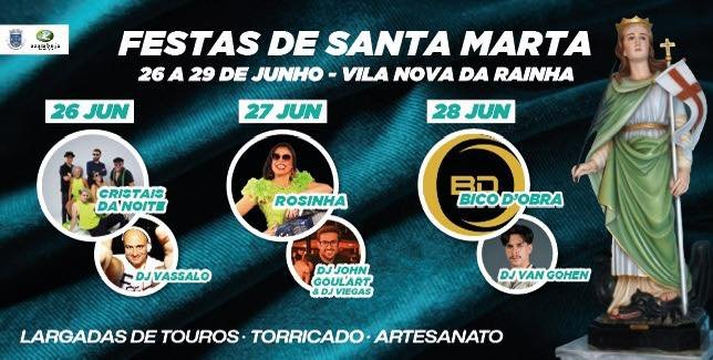 Cartaz Festas de Santa Marta 2025 - Azambuja