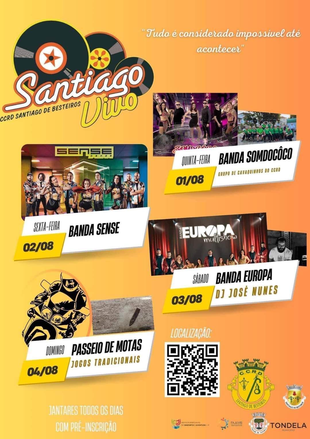 Cartaz Festas de Santiago 2024 - Tondela