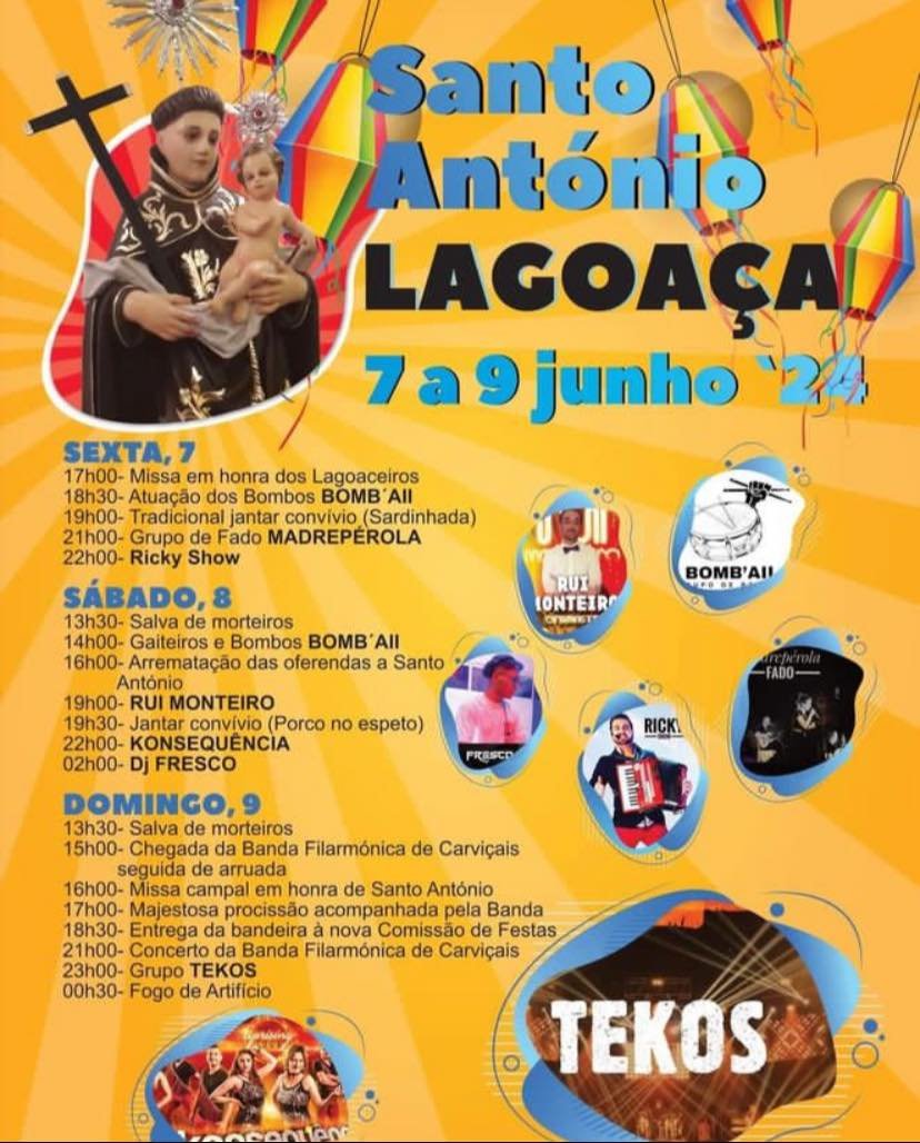 Cartaz Festas de Santo António 2024 - Lagoaça
