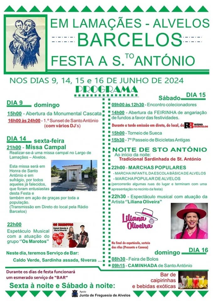 Cartaz Festas de Santo António 2024 - Lamaçães