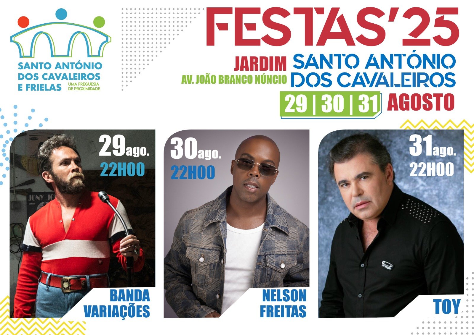 Cartaz Festas de Santo António dos Cavaleiros 2025 - Loures