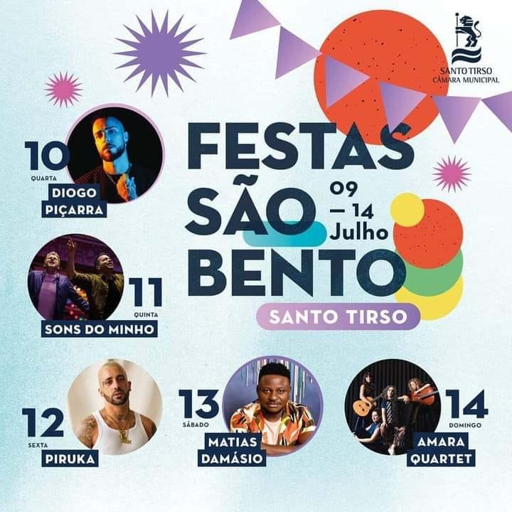 Cartaz Festas de São Bento 2024 - Santo Tirso