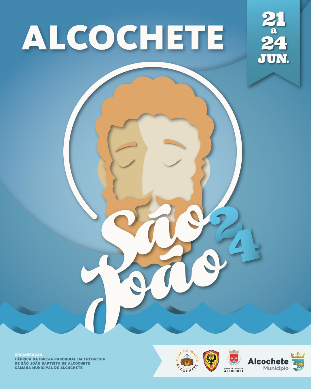 Cartaz Festas de São João 2024 - Alcochete