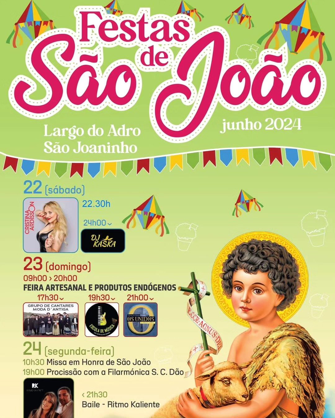Cartaz Festas de São João 2024 - São Joaninho