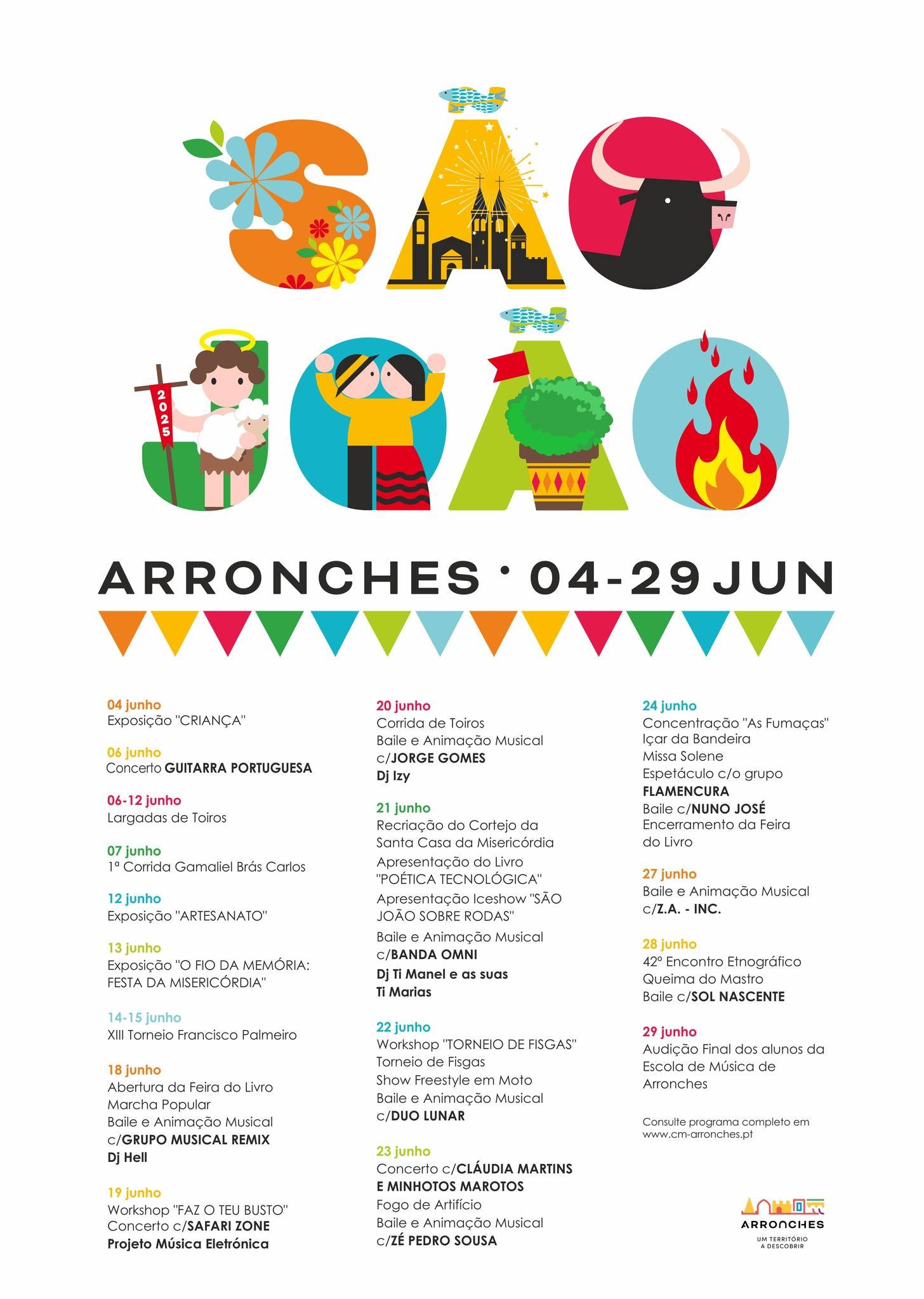 Cartaz Festas de São João 2025 - Arronches