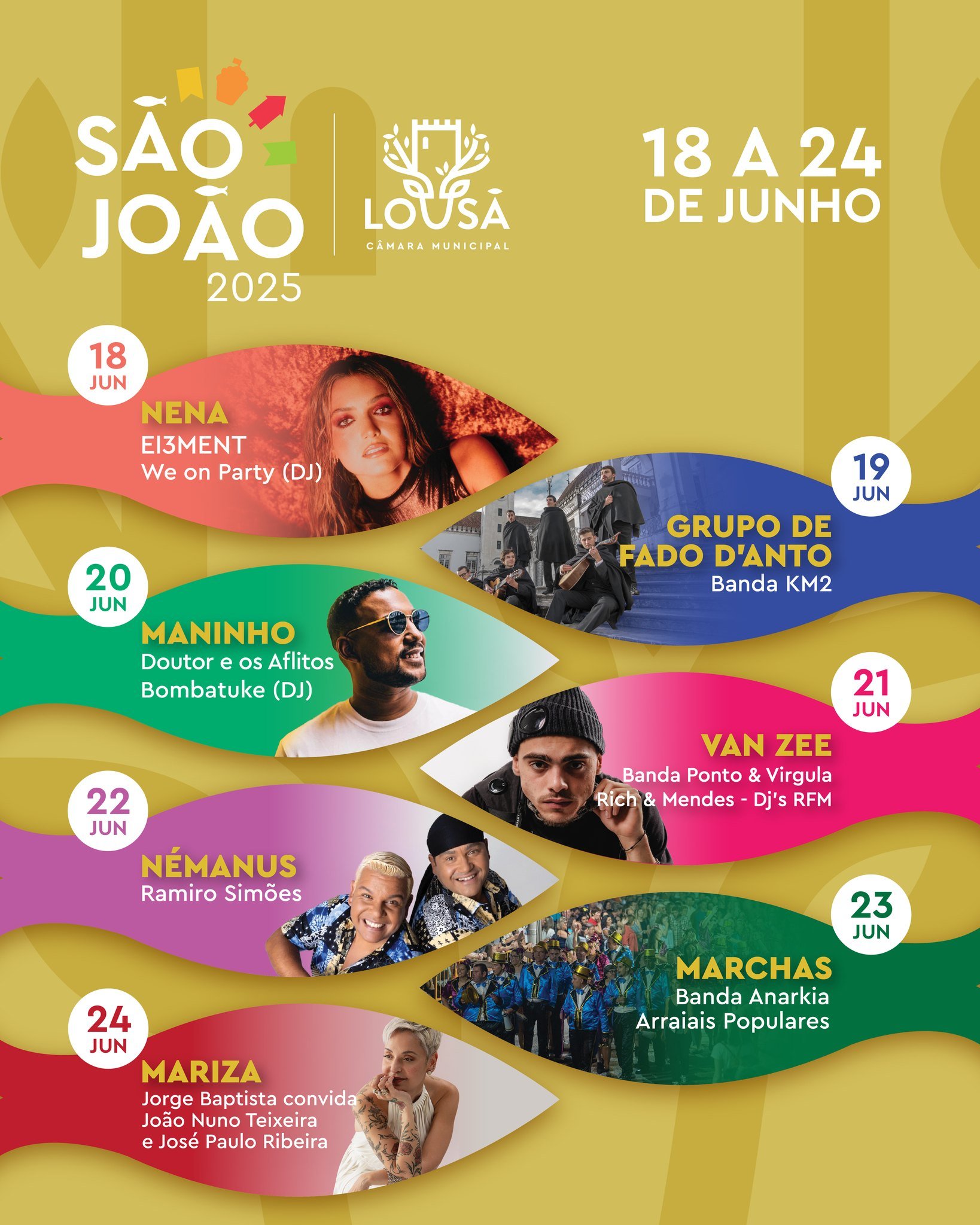Cartaz Festas de São João 2025 - Lousã