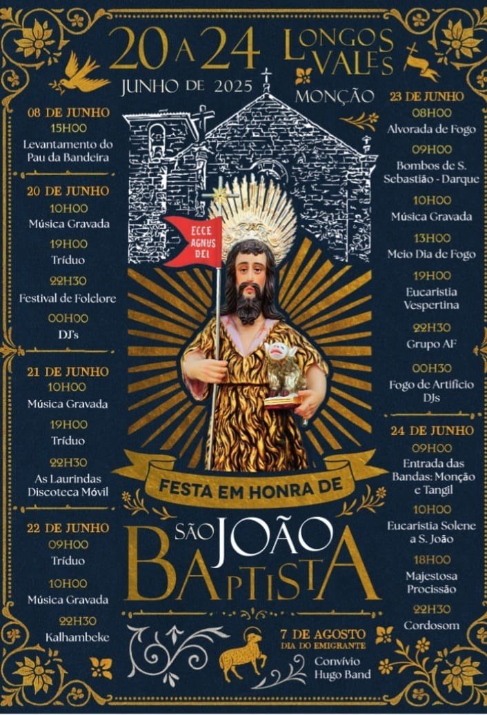 Cartaz Festas de São João 2025 - Monção