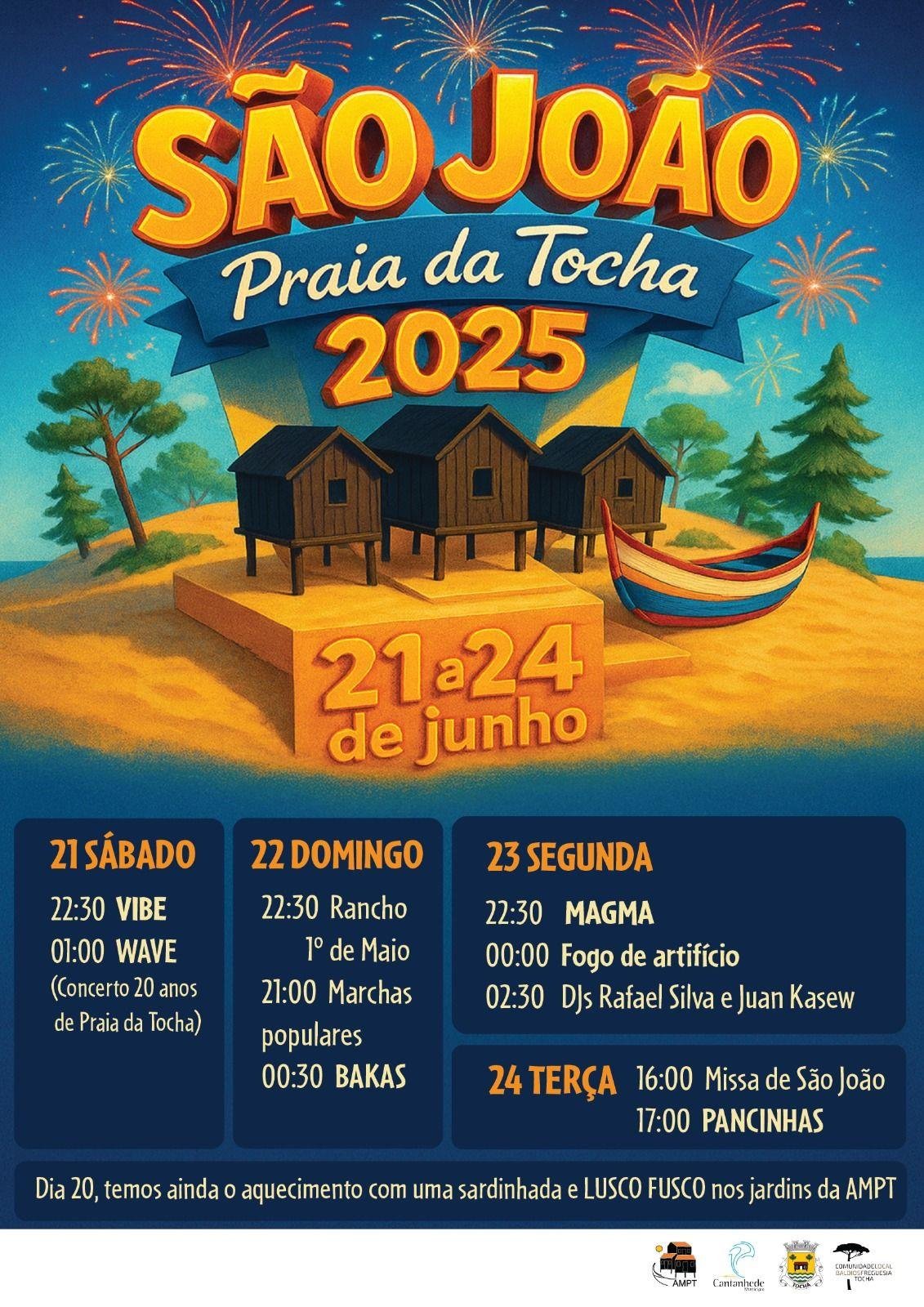 Cartaz Festas de São João 2025 - Praia da Tocha