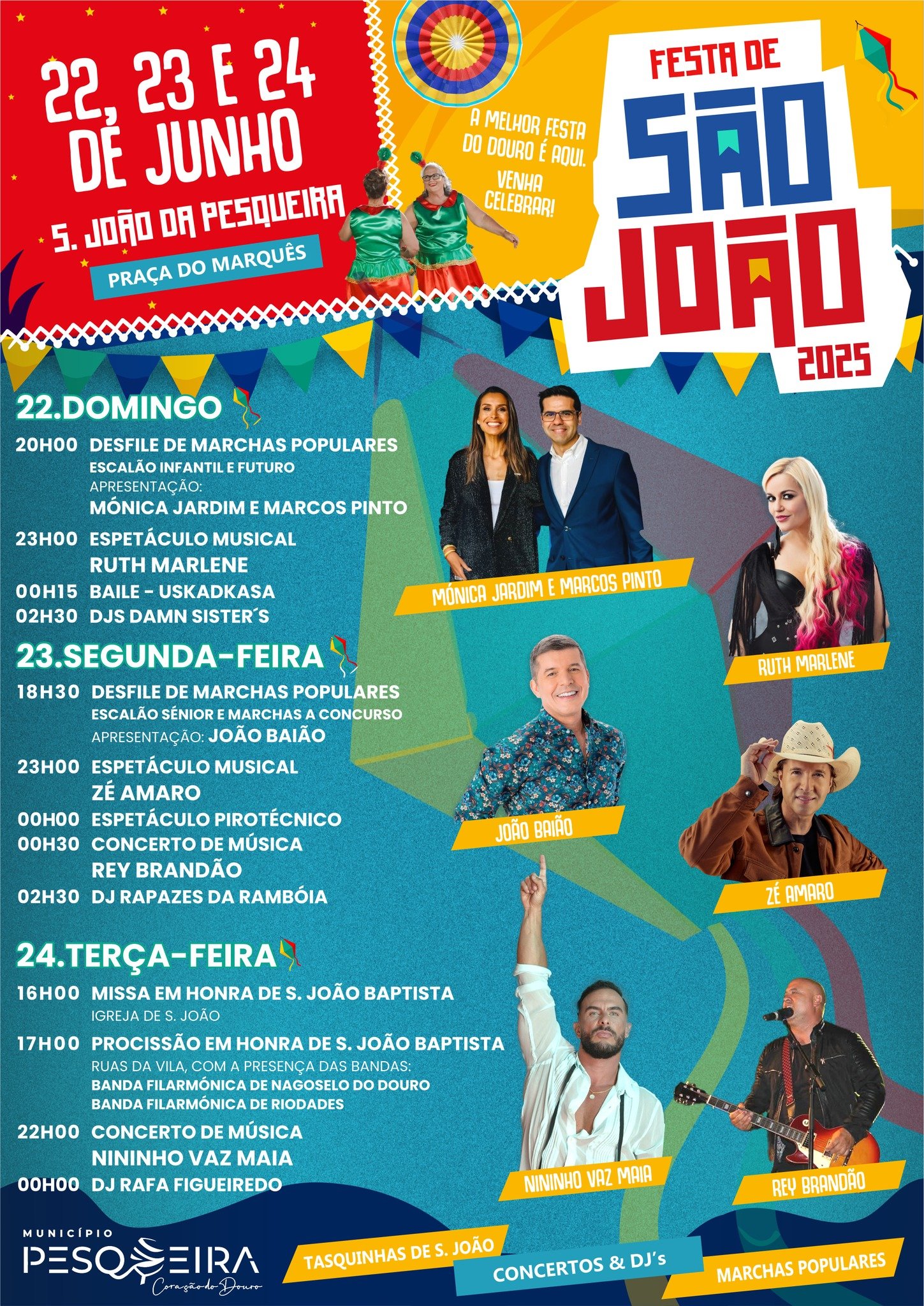 Cartaz Festas de São João 2025 - São João da Pesqueira