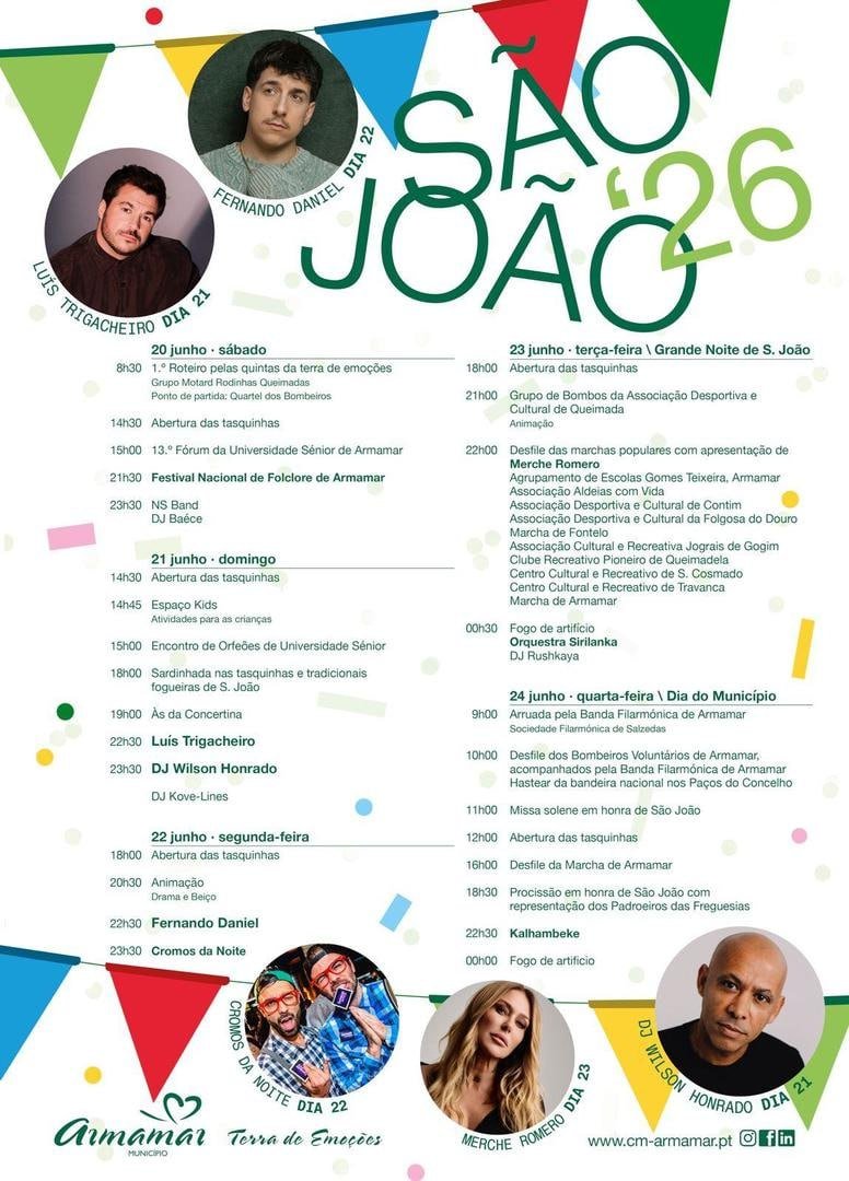 Cartaz Festas de São João 2026 - Armamar
