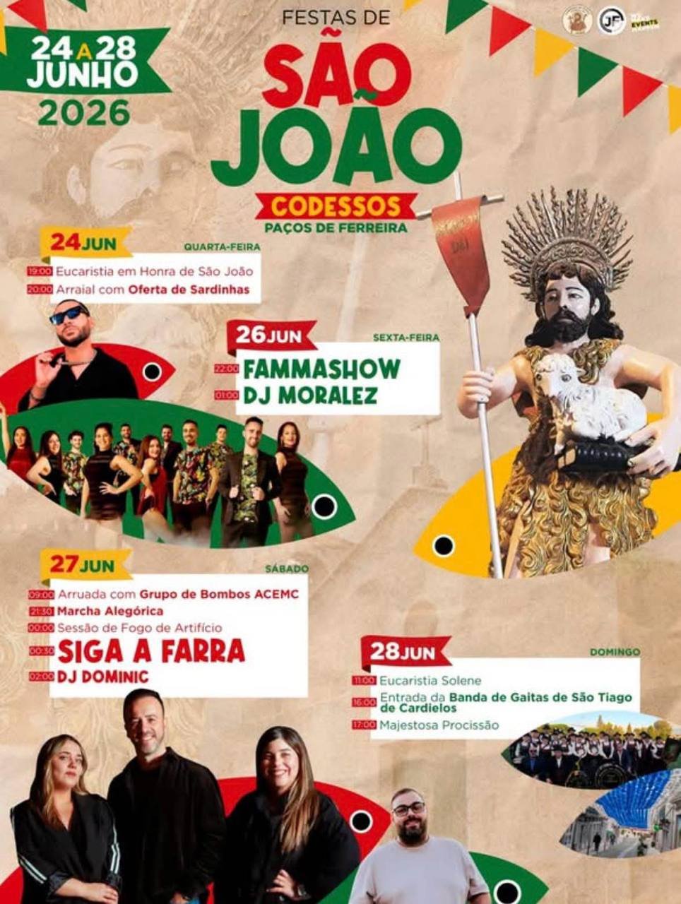 Cartaz Festas de São João 2026 - Codessos