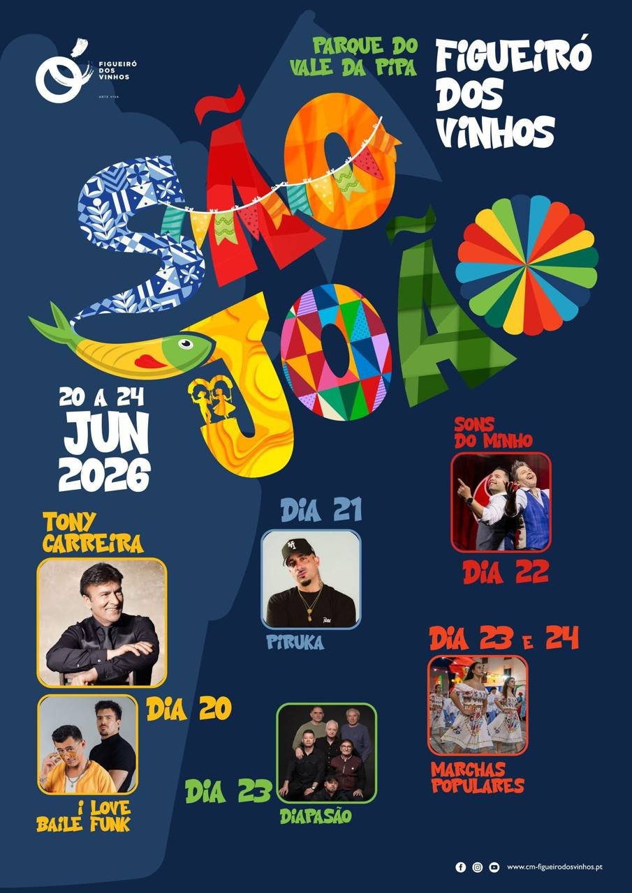 Cartaz Festas de São João 2026 - Figueiró dos Vinhos