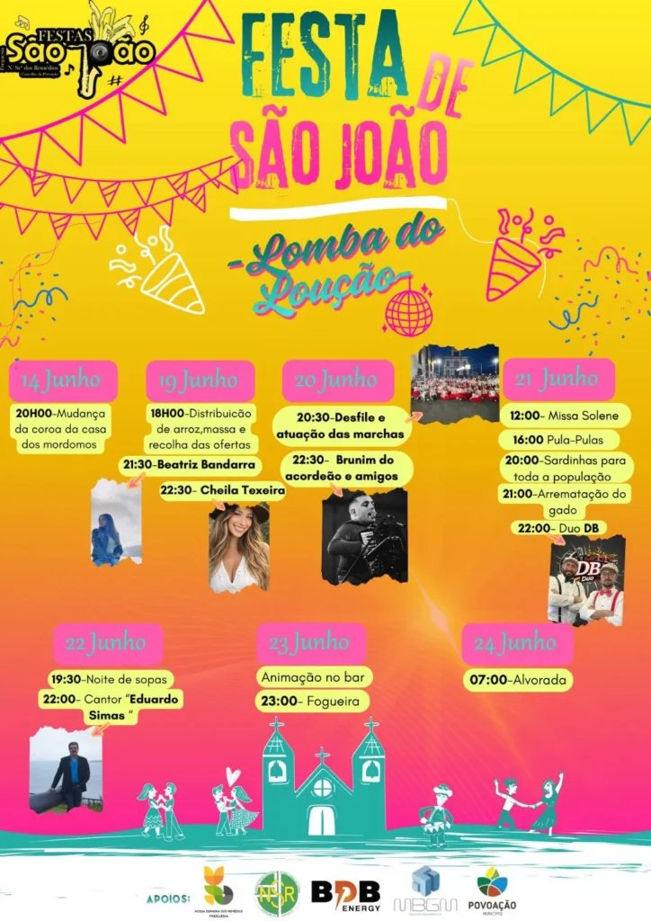 Cartaz Festas de São João 2026 - Lomba do Loução