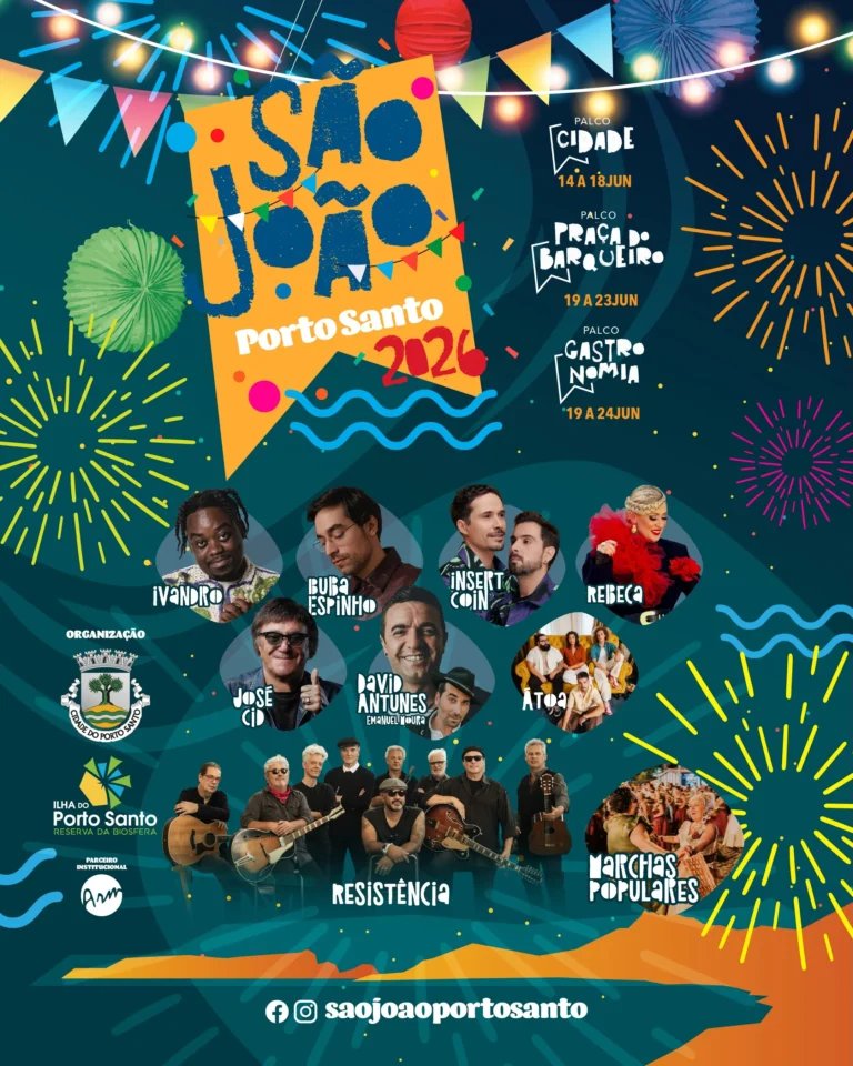 Cartaz Festas de São João 2026 - Porto Santo