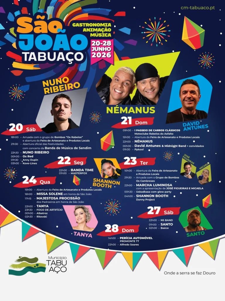Cartaz Festas de São João 2026 - Tabuaço