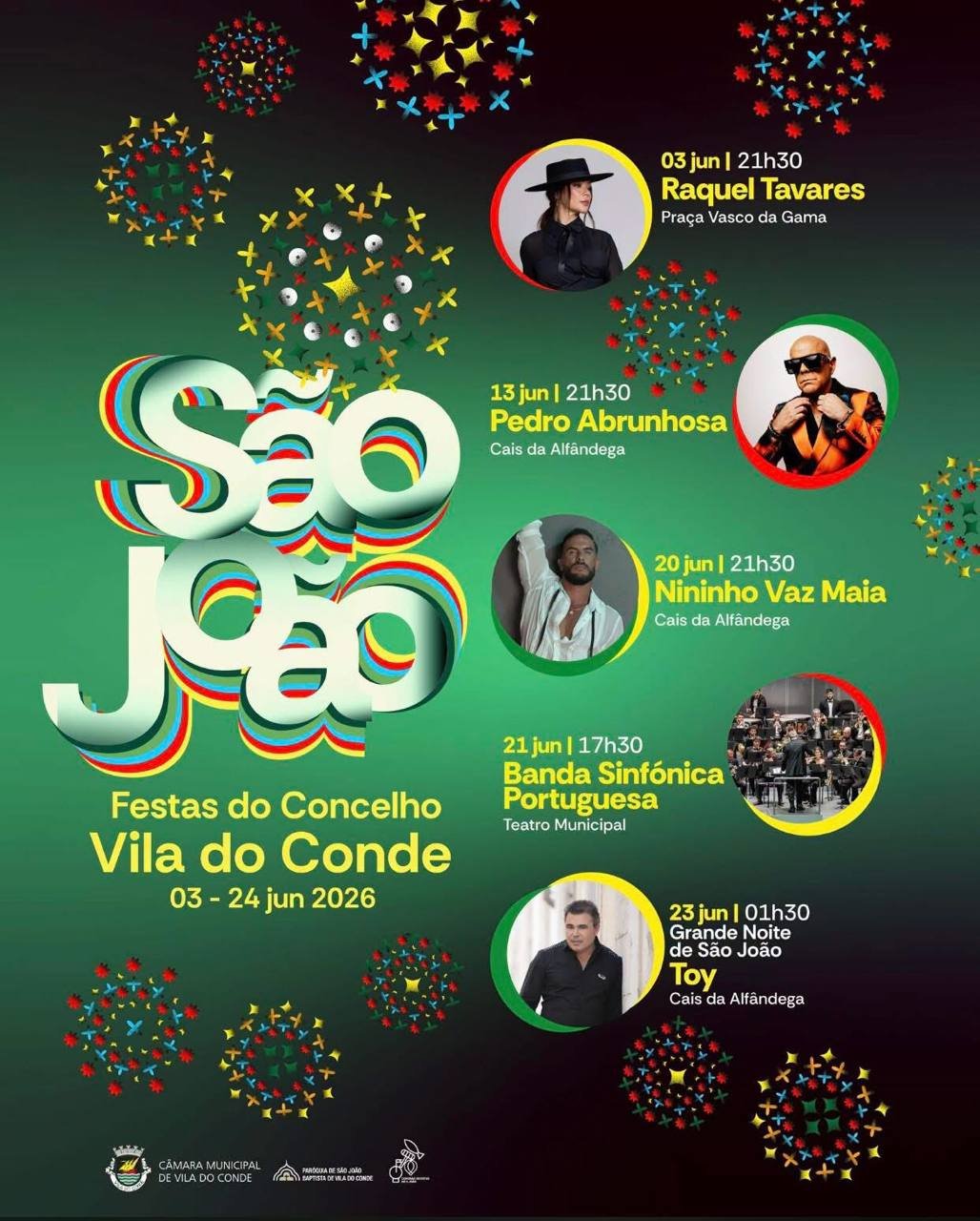 Cartaz Festas de São João 2026 - Vila do Conde