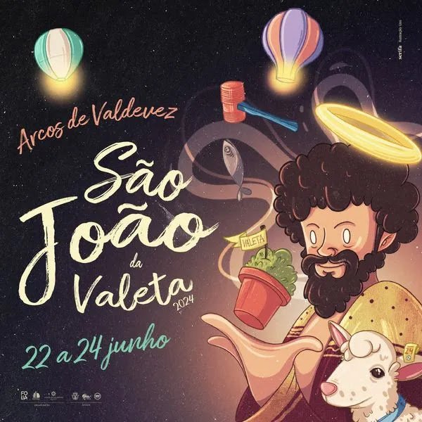Cartaz Festas de São João de Valeta 2024 - Arcos de Valdevez