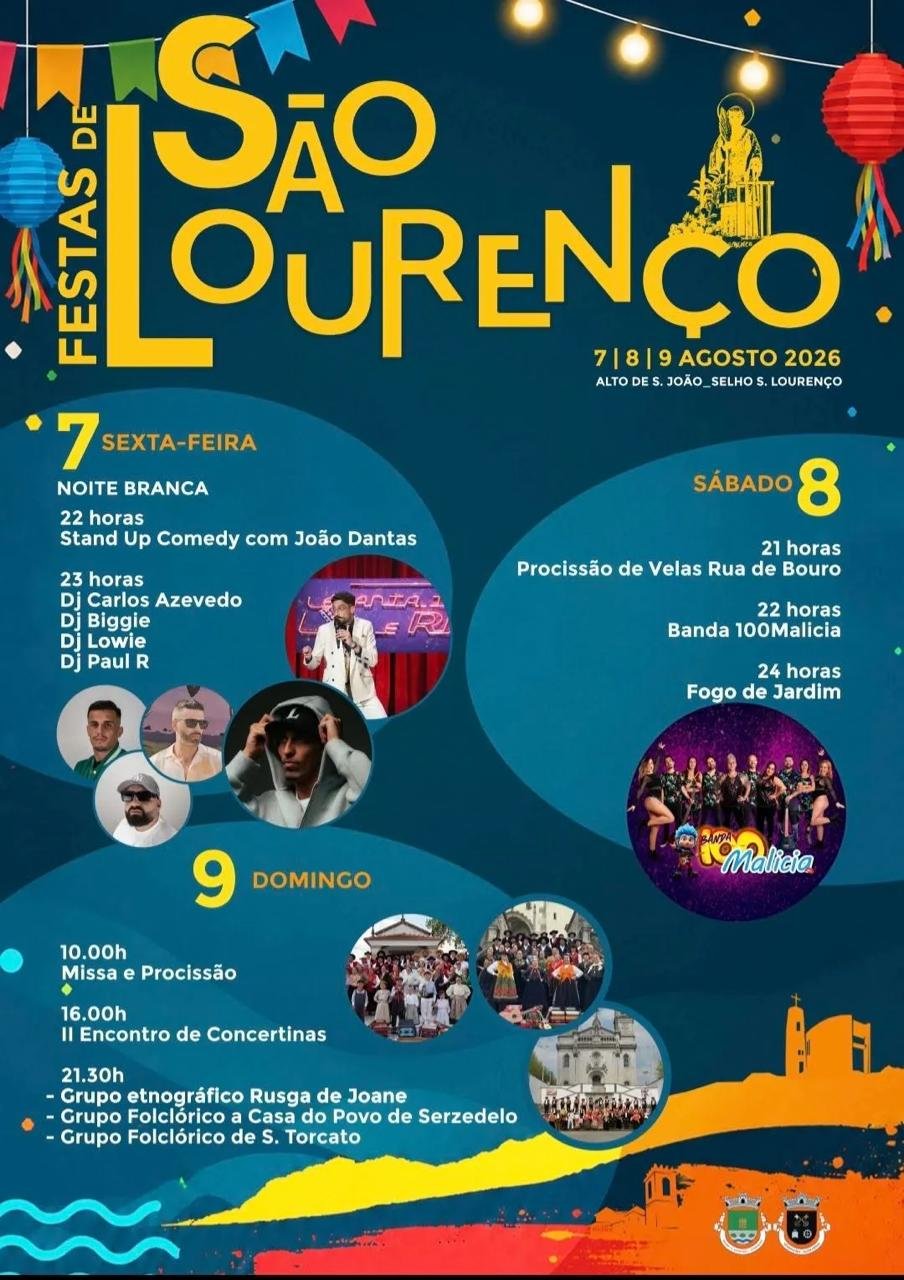 Cartaz Festas de São Lourenço 2026 - Selho S. Lourenço