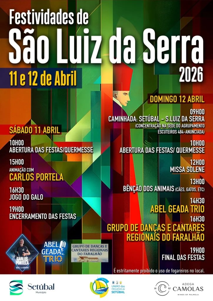 Cartaz Festas de São Luiz da Serra 2026 - Setúbal