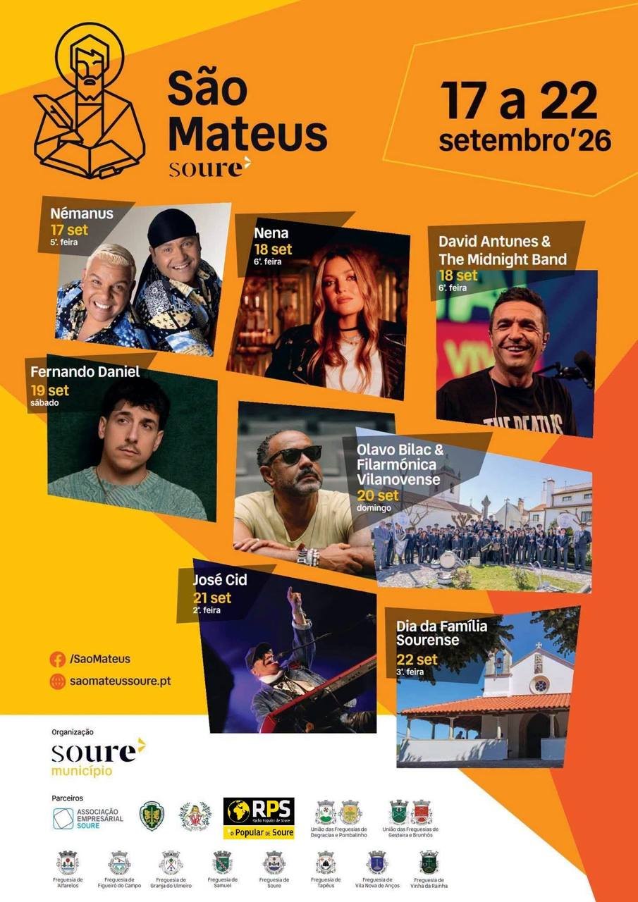 Cartaz Festas de São Mateus 2026 - Soure