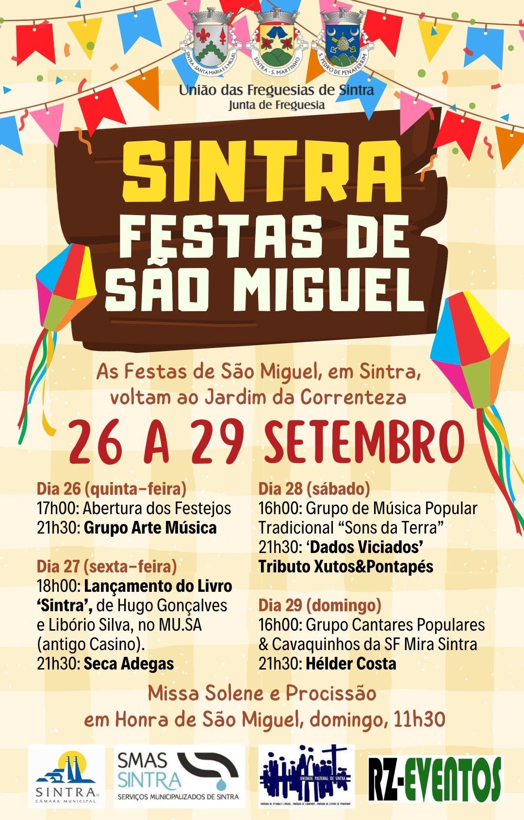 Cartaz Festas de São Miguel 2024 - Sintra